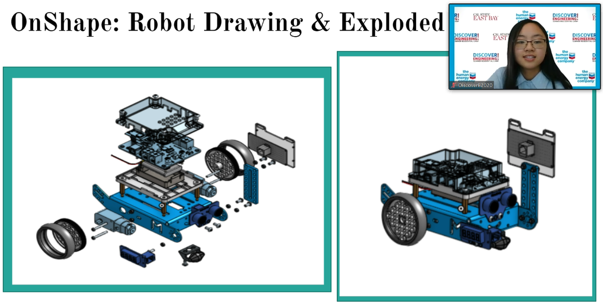 treece_april's tweet photo. Discover Engineering! students hone 3D design &amp; modeling skills &amp; compete virtually with their robot creation. They can do exploded views too! https://t.co/R1AGK0Pxa5