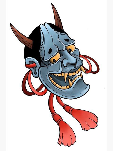 another thing is the mask the blue spirit uses being very similar to the hannya mask, used in the noh theatre