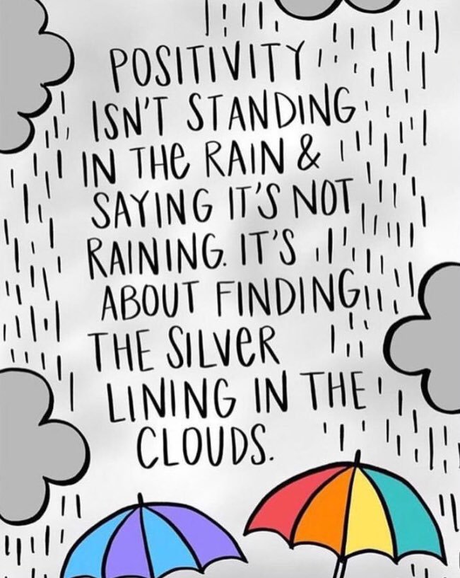 LEAD_Coalition's tweet image. #Positivity isn’t standing in the rain and saying it’s not raining. It’s about finding the silver lining in the clouds.

(image: @NowakRo) #optimism #kindness #quote @carlaacarlson @GloriaCampos @Christi73657327 @jennifersterri1 @SandraDunn1955 @Ivy_MiddletonUK @ConstanceCWill1