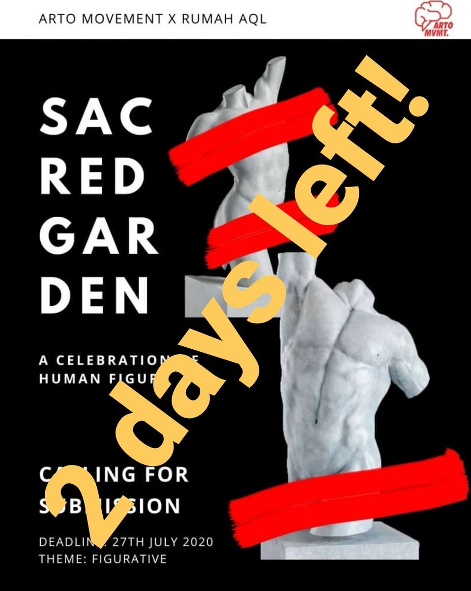 ARTOMovement's tweet photo. 2 more days to go! 

#SacredGarden #ARToOpening #ARToExhibition https://t.co/1oSnfZxvrE