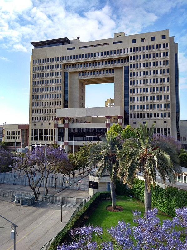 La Moneda is the President's Palace in Santiago, Chile. But the Chilean Congress has met 140 miles away in this high rise since Pinochet's days. The former clearly wins on aesthetics, the latter on democratic values.