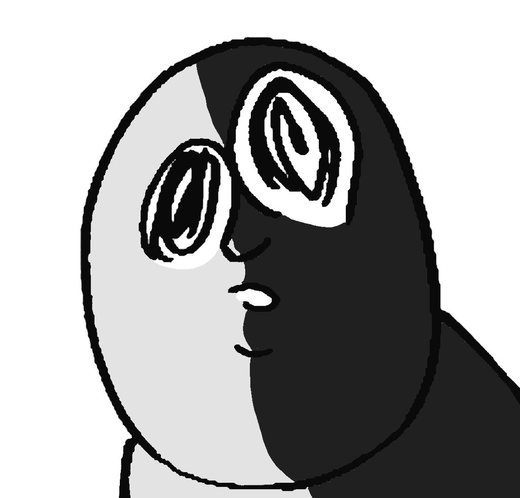 #絵をモノクロにするとかっこいい 