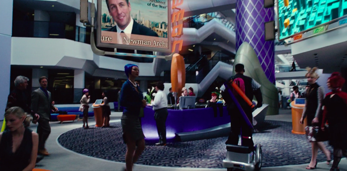 This is what the movie Click thought offices in the future would look like. It's close, except the fact that there are people there.