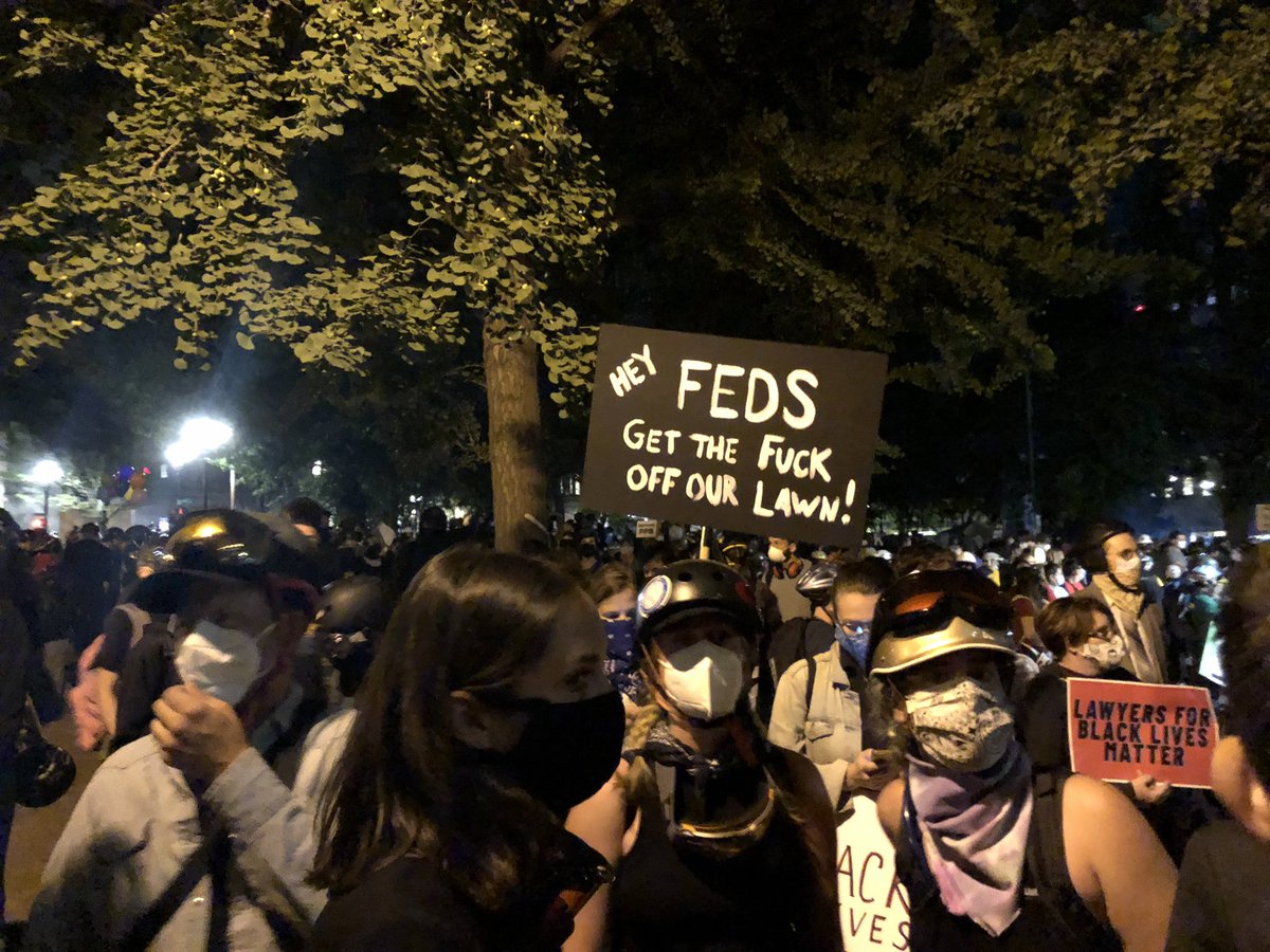 Portland has had it with the feds, y’all.  #PDXprotest