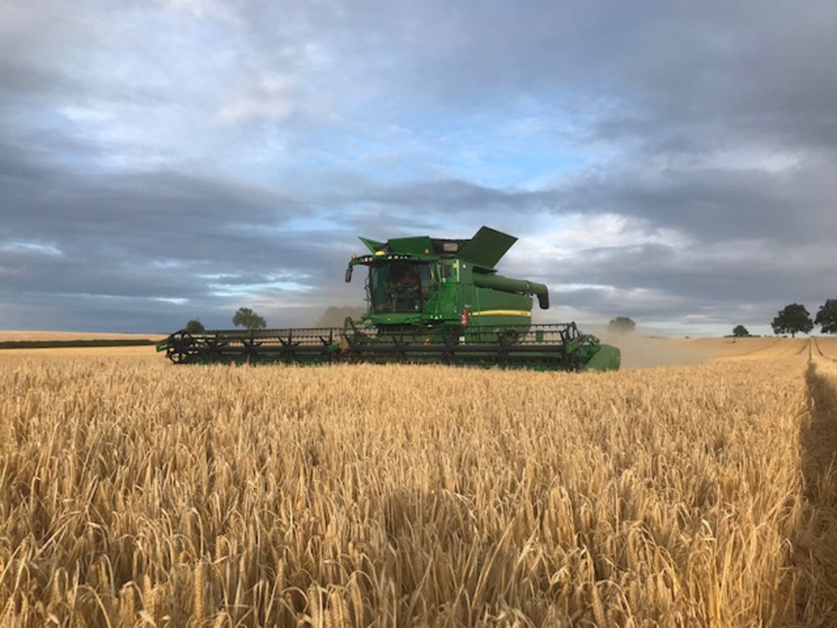 FarolLtd's tweet photo. Release the beast! This John Deere S790i has been unleashed into some winter barley with its 40ft header today, using TouchSet™ automatic combine adjustment and guidance for maximum output! #Harvest20 #FearTheDeere #MaximumOutput #ReleaseTheBeast https://t.co/gvCCtFAXIJ