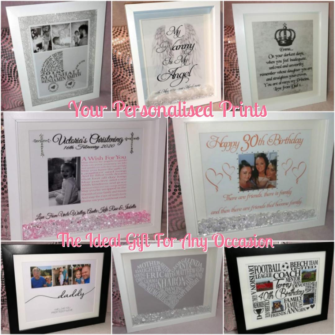 AmyYPPrints's tweet image. Your Personalised Prints can create the perfect personalised present or keepsake for any occasion!
🎁👶✝️💍🎈🎉🍾🥂
#yourpersonalisedprints #personalisedprints #memoryframes #keepsakepresents #personalisedphotos #presents #gifts #wordframes #wordart #framedphotos #framedprints