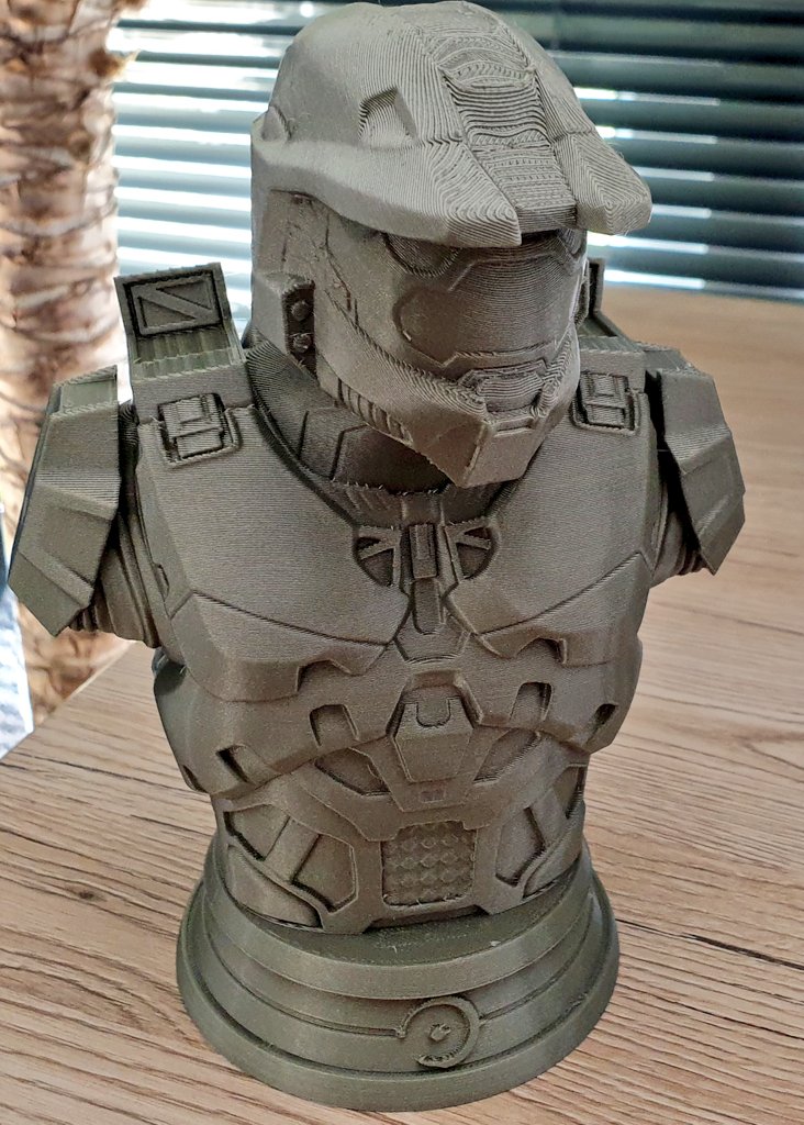 pcpointer's tweet image. Halo - Master Chief created by @fotismint printed with Prusament PLA Pearl Mouse from @prusament with 0.25 layer height in 13 hours. Size 120%

#pcpointer #zaribo #prusament #3ddruck #3Dprinting
