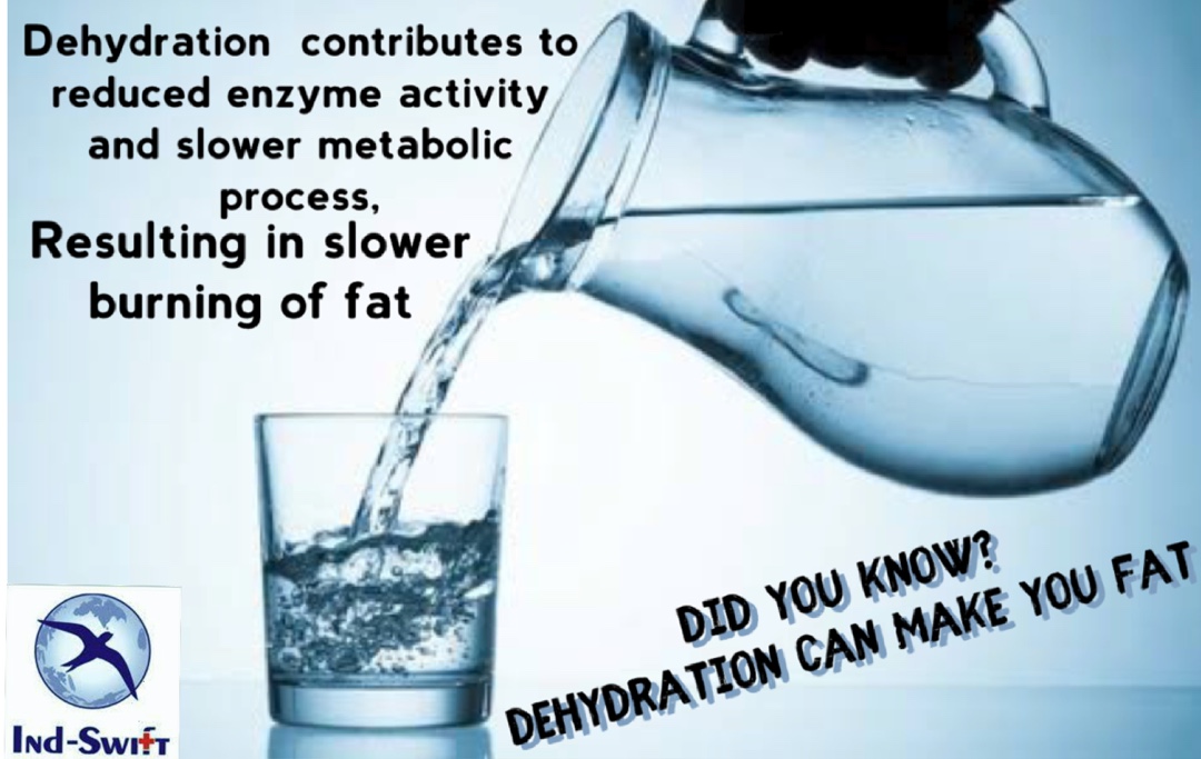 indswiftchd's tweet photo. Dehydration can slow down the metabolism of a person.This is due to a metabolic rate being slower than it should be.
#dehydration #burningfat #calories #metabolism #energy #indswiftltd #chandigarh

visit us at https://t.co/QMFRaNqina https://t.co/gt7H1WM2Ly