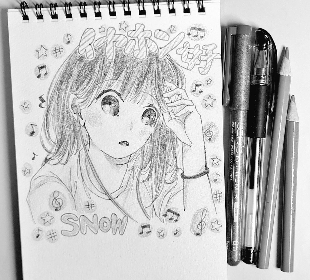 #絵をモノクロにするとかっこいい
うーん…?カッコイイ…? 