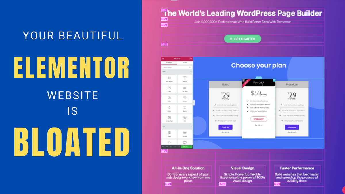 GutenbergHub's tweet photo. π§Gutenberg VS Elementor β HTML Bloat Test
Here is a little comparison b/w Elementor & Gutenberg for the HTML code they generate. Elementor aggressively inject divs for every element. What are your thoughts on this?
π https://t.co/1lcDqOZ97E
#WordPress #Gutenberg #Elementor https://t.co/I9p5XtJZyb