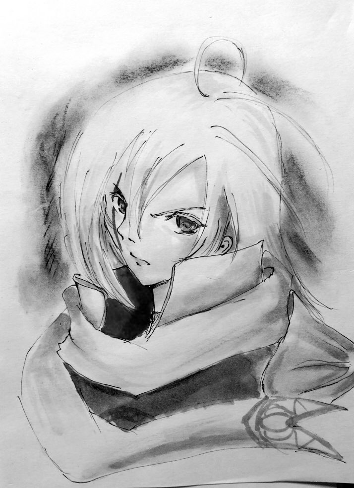 とうしてもかっこよくならない絵を選びたがってしまう病気です 絵をモノクロにする ゴン の漫画