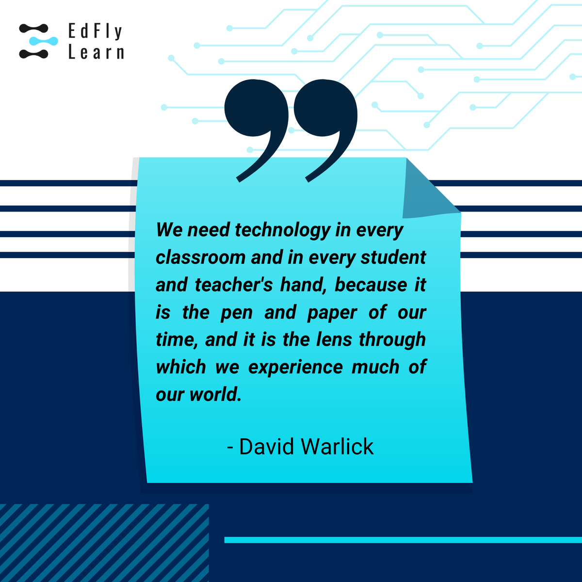 EdFly_co's tweet photo. Using the finest EdTech solution has become a necessity. Are you using the best one? Visit our website to sign up today:
https://t.co/sJ2ENS5eUl
#edtech #education #edtechchat #Teachers #SaturdayThoughts #quotes https://t.co/yAL2aMB8f0