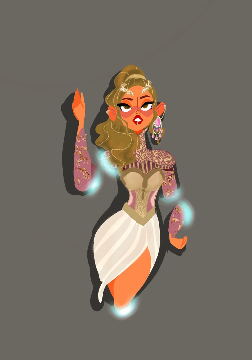 thArtofPatpat's tweet photo. Queen Tara using her power to pass through the walls
She's wearing her training clothes
#detailsallert
#queenOC
#artph https://t.co/xSjEL4jvp7