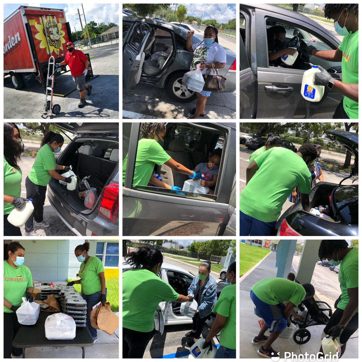 EmbraceGirlPwr's tweet photo. Whew...awesome Embrace Girls day distributing Program Gear, #centerplate #dolphinsmeals, Bordens Dairy Milk and Crafts to our families from Arcola Lake, Dr. Frederica S. Wilson/Skyway and Charles R. Hadley Elementaries. Embracing Families Matter. https://t.co/SLVFA7HIof