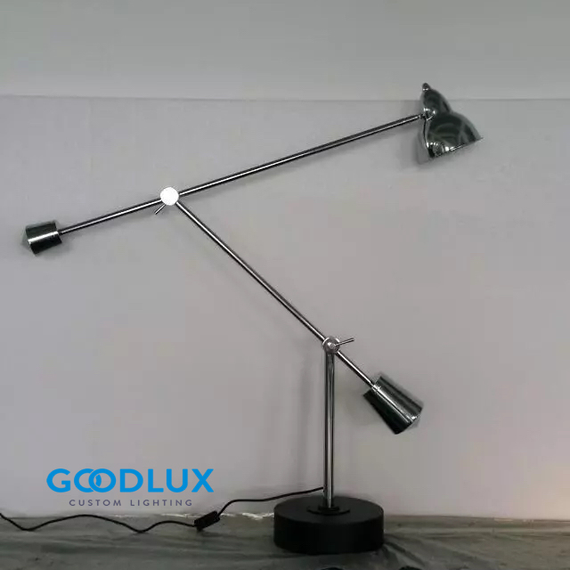 GoodluxLighting's tweet photo. Desk lamp with adjustable function on two connection points of metal stem #customlighting #lightingdesign #TableLamps #custommade https://t.co/6ZPj2ZdIxf