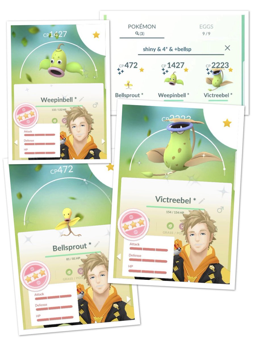 Last_Praetorian's tweet photo. Shundo Bellsprout evolution line. 😀💯✨
#NotForHaters https://t.co/4I2Hq9Cs3Y