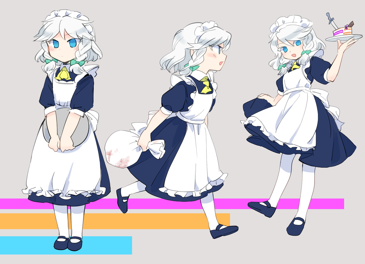 十六夜咲夜 「#女の子のイラストだけで興味を持ってくれる方へ届け 最近の 」|茶丸九のイラスト