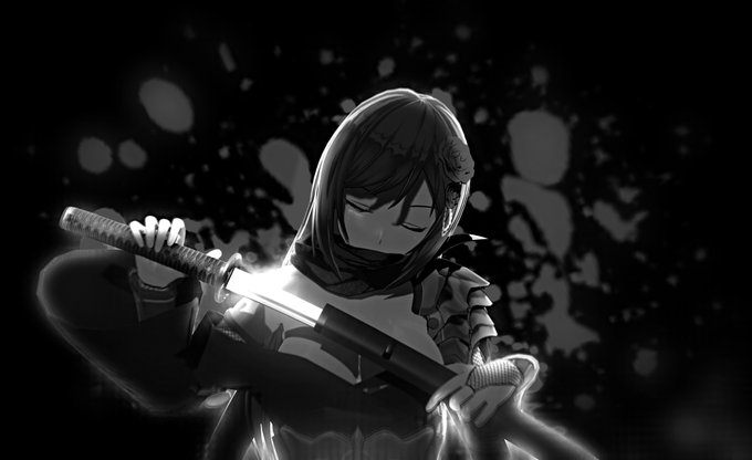 絵をモノクロにするとかっこいい 高画質 のtwitterイラスト検索結果