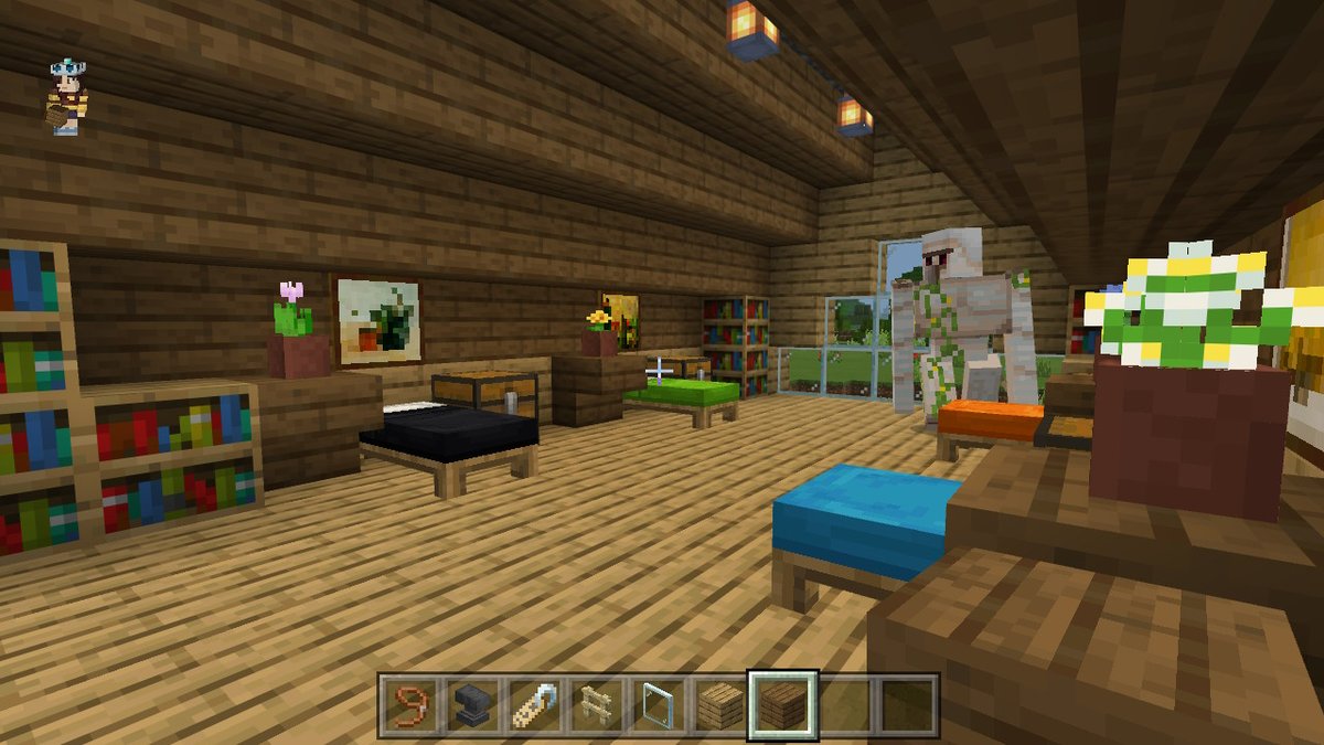 SunieSweet's tweet photo. Going to be turning this attic into a friendly place for guests (the golem is Bruce btw)
#Minecraft #NintendoSwitch https://t.co/p3P3DDh0VK