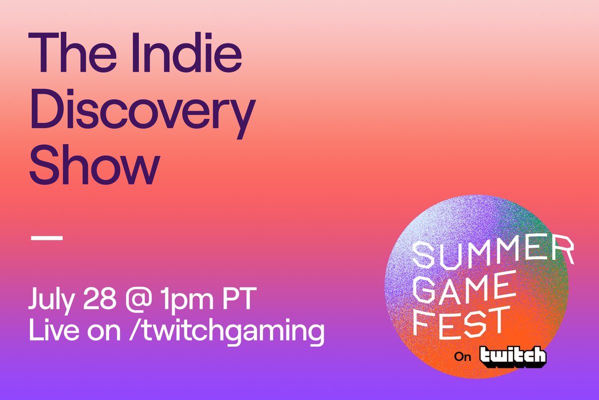 Twitch Join Your Favorite Streamers As They Demo The Most Anticipated Indie Titles Of The Year On The Indie Discovery Show Live Next Week On Twitchgaming T Co K55efo6l9t T Co 7pow1lfkcd Twitch Join Your Favorite Streamers As They Demo The Most Anticipated Indie Titles Of The Year On The Indie Discovery Show Live Next Week On Twitchgaming T Co K55efo6l9t T Co 7pow1lfkcd