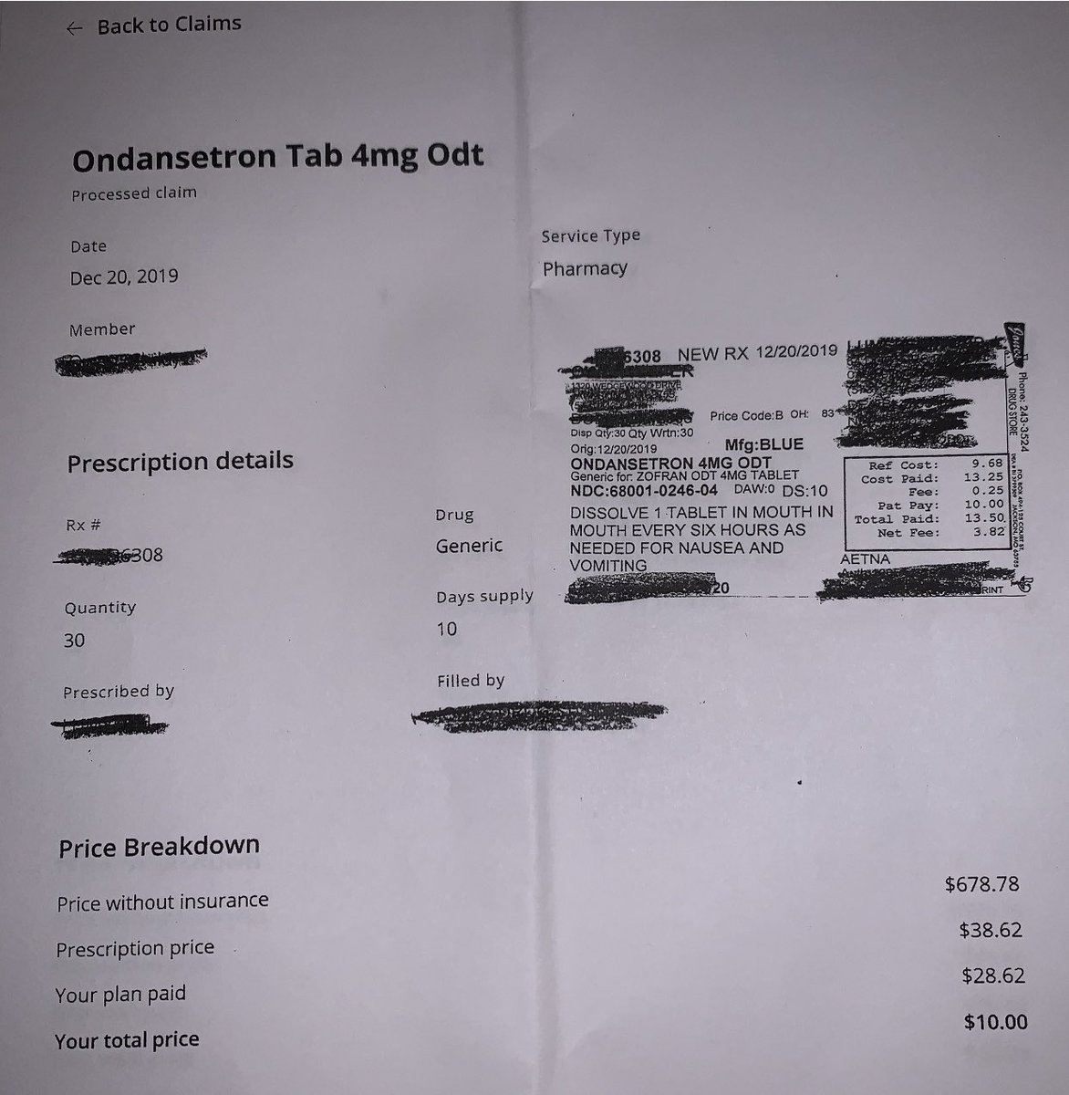 championhorse1's tweet photo. These are my prescriptions, I’m also the pharmacy owner and provide the insurance, so also the payer. Aetna made $62.01 on these 2 rx’s. I made -9¢. This is so corrupt it’s not funny this is what’s wrong in healthcare  @kfvsnews @60Minutes @FoxNews @netflix lets make a movie🍿🎥 https://t.co/EB5wcPRhQS