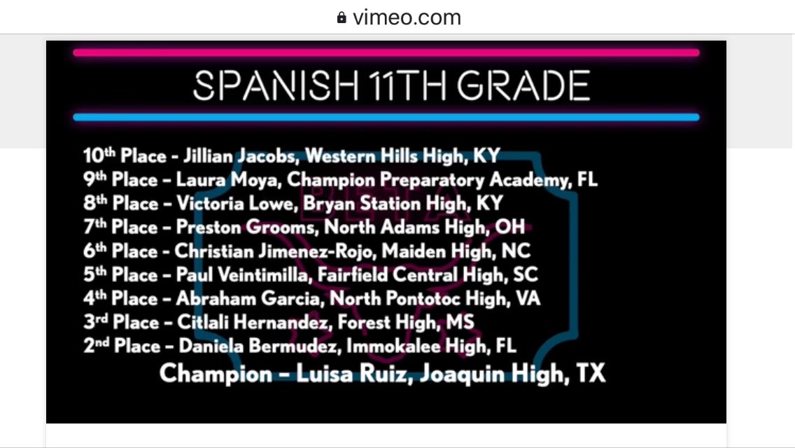 ForestHighMS's tweet photo. Congrats to the FHS Beta Club on their THREE Top Ten finishes at this year’s virtual National Convention! We are so proud of you!! ❤️💙 #BearcatNation #WeAreForest https://t.co/Zj8ypOhOMD