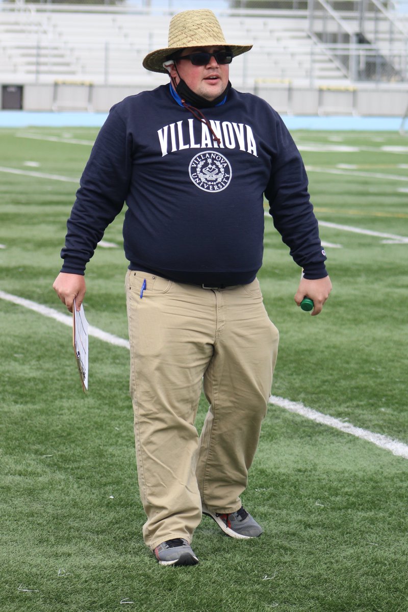 SSFWarriors's tweet photo. #LineCoach #MichaelPilasik provided an incredible week of coaching. Here he is in his #AlabamaInspiredHat. #SouthCity #SSF #SouthCityHS #SouthSanFranciscoHS https://t.co/GJTlz1j4Gg