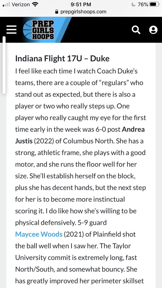 CoachMikeDuke's tweet photo. @PGHIndiana Coach Bradley thanks for the nice write up!! Always enjoy our conversations!! I know I become a better person afterwards!! https://t.co/F5LZdM944q