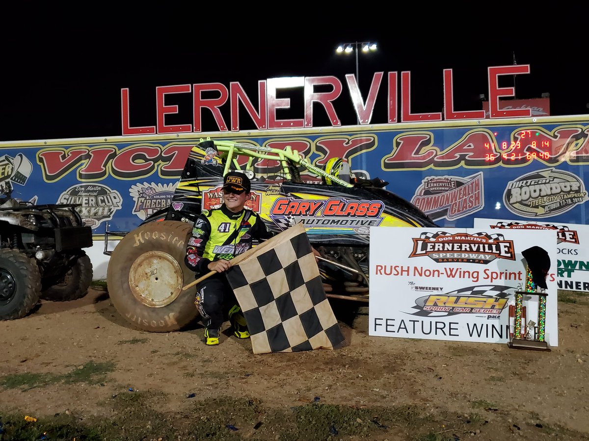 Lernerville's tweet image. Congrats to Jeremy Weaver tonight&apos;s  @RUSHSprints main event winner!