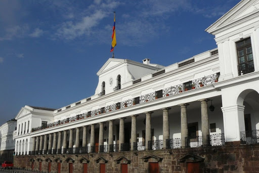 Ecuador has a modern home for the legislature and a holdover from the colonial era that's the capitol building. The Carondelet Palace is lovely in its symmetry and relative humility. The newer structure has lots of interesting parts (love that frieze!), but doesn't quite cohere