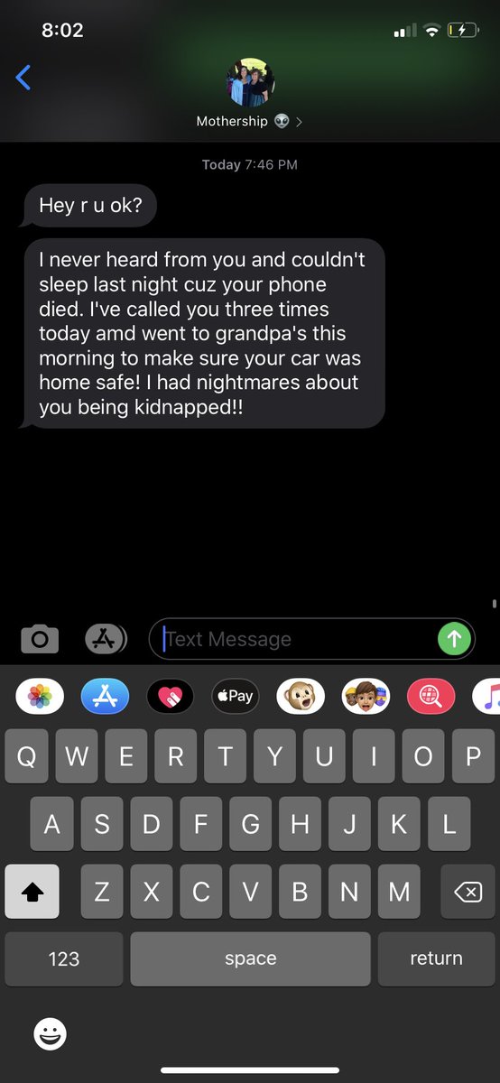 kyleemclain's tweet photo. My mom when my phone dies for a night.. hahahaha https://t.co/iK0YAqpijK