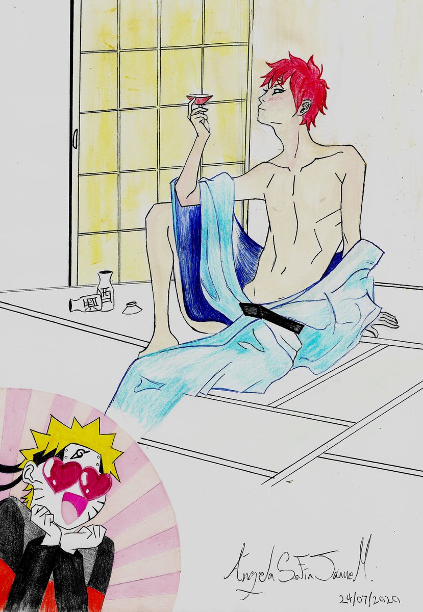 _SimpleArtist_'s tweet photo. He promised that they would drink together… #nsfwish #bl #gaanaru #narugaa #nsfw #Watercolor #ナルト #我ナル #ナル我 #traditionalart #sketchbook #painting #NarutoShippuden #narugaara https://t.co/Npu5jnYAmA