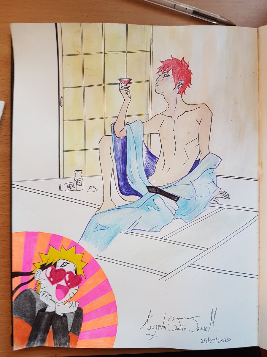 _SimpleArtist_'s tweet photo. He promised that they would drink together… #nsfwish #bl #gaanaru #narugaa #nsfw #Watercolor #ナルト #我ナル #ナル我 #traditionalart #sketchbook #painting #NarutoShippuden #narugaara https://t.co/Npu5jnYAmA