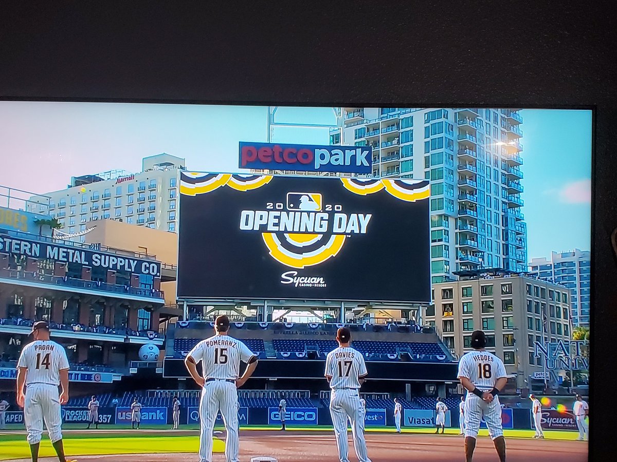 Pixelesc's tweet photo. #PadresAtHome Goooooo Padres! Glad to be watching even virtually. https://t.co/1ByhTtdqCO