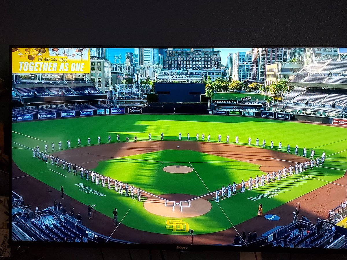 #PadresAtHome Goooooo Padres! Glad to be watching even virtually.