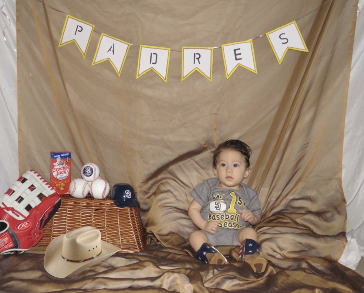 sylc13's tweet photo. Someone said the Sheriff’s in town! 🤠 ⚾️ #BabyBrix is ready to get the season started! #padres #padresathome #paddack #padresbaby @Padres https://t.co/fIHG07cyIw
