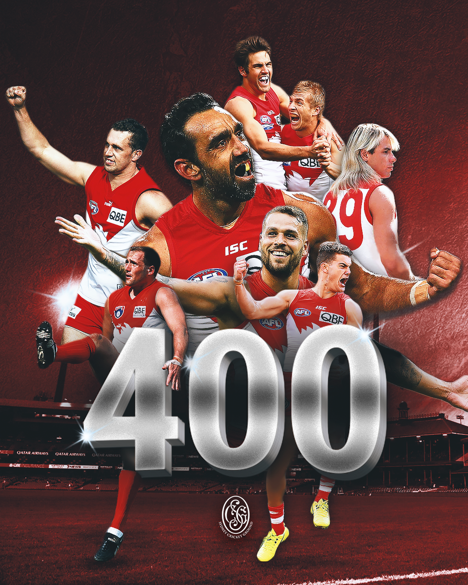 scg's tweet photo. It's GAME DAY for our @sydneyswans, who today play their 400th home match at the SCG! 🏠 

#LoveOurSCG #AFLSwansHawks https://t.co/IXeHY5IrDE