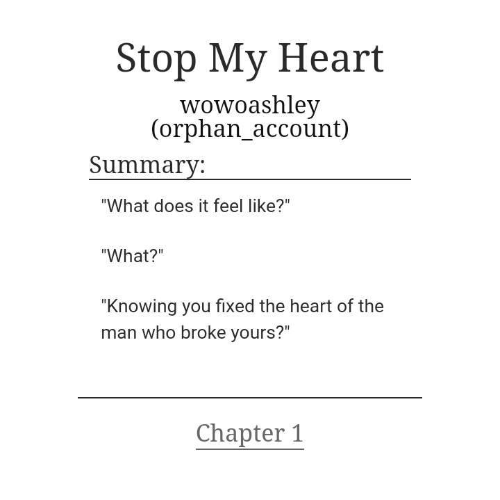 Stop My Heart | 107k https://archiveofourown.org/works/3202751/chapters/6965090