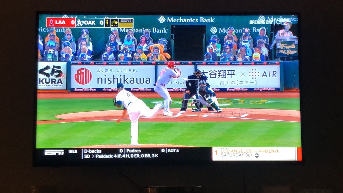 FranGallo10's tweet photo. A’s stadium more crowded than usual tonight https://t.co/EiIkg7gUvq