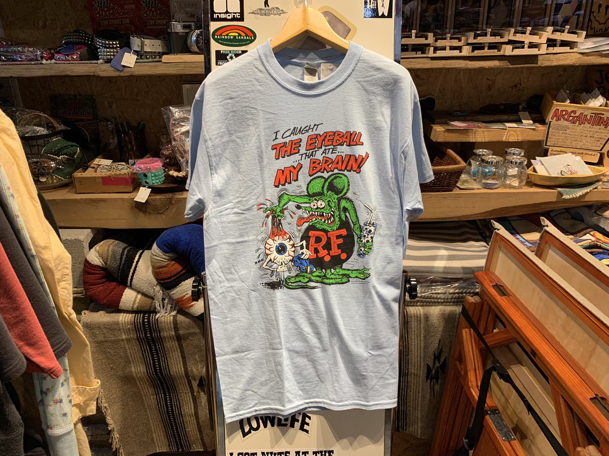 Outside Kawasaki V Twitter Rat Fink Eyeball Tee Shirts Size M L Price 3900 Tax 目玉を持つラットフィンク それに飲み物も パンチ力あります Ratfink ラットフィンク 汗かき ネズミ キャラクター アメリカ Tシャツ インポート セレクトショップ