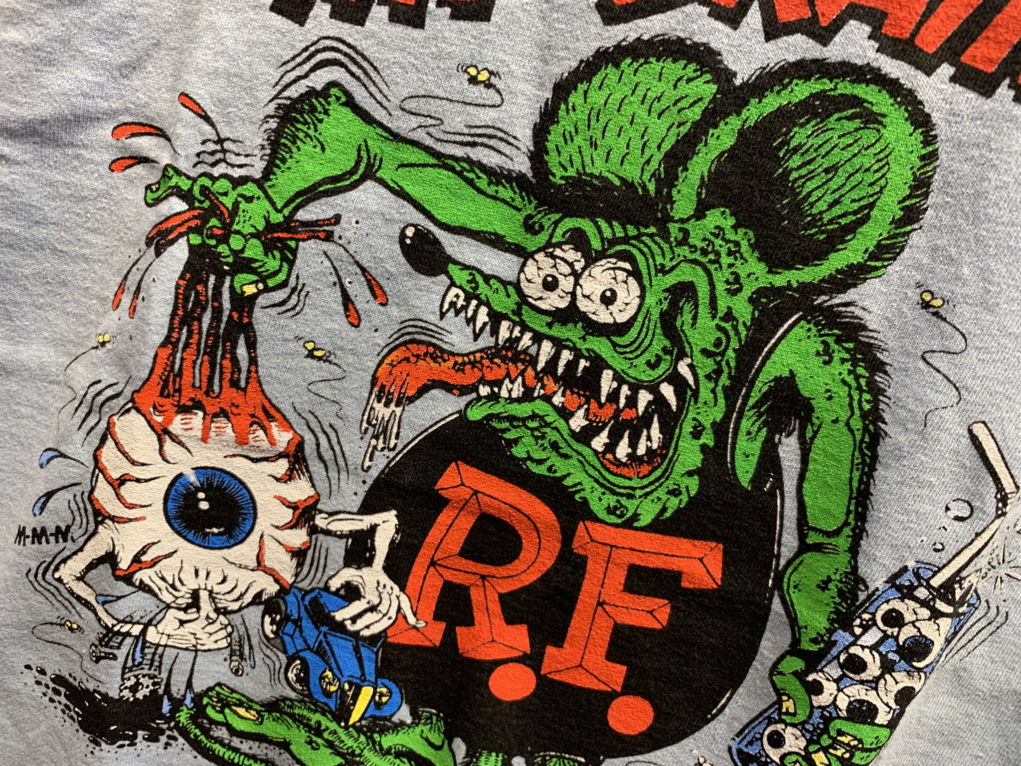 Outside Kawasaki Rat Fink Eyeball Tee Shirts Size M L Price 3900 Tax 目玉を持つラットフィンク それに飲み物も パンチ力あります Ratfink ラットフィンク 汗かき ネズミ キャラクター アメリカ Tシャツ インポート セレクトショップ