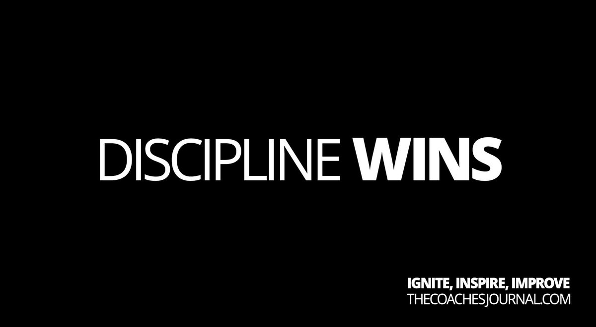 TheCoachJournal's tweet photo. The pain of discipline is doing the work even if you don't “feel” like it.

It’s going beyond your perceived “limits” even if it's grueling.

It’s tightening your circle even if they're ”fun” to hang with.

It’s keeping priorities straight even if that makes you less “popular.” https://t.co/PkfkTAEmI7