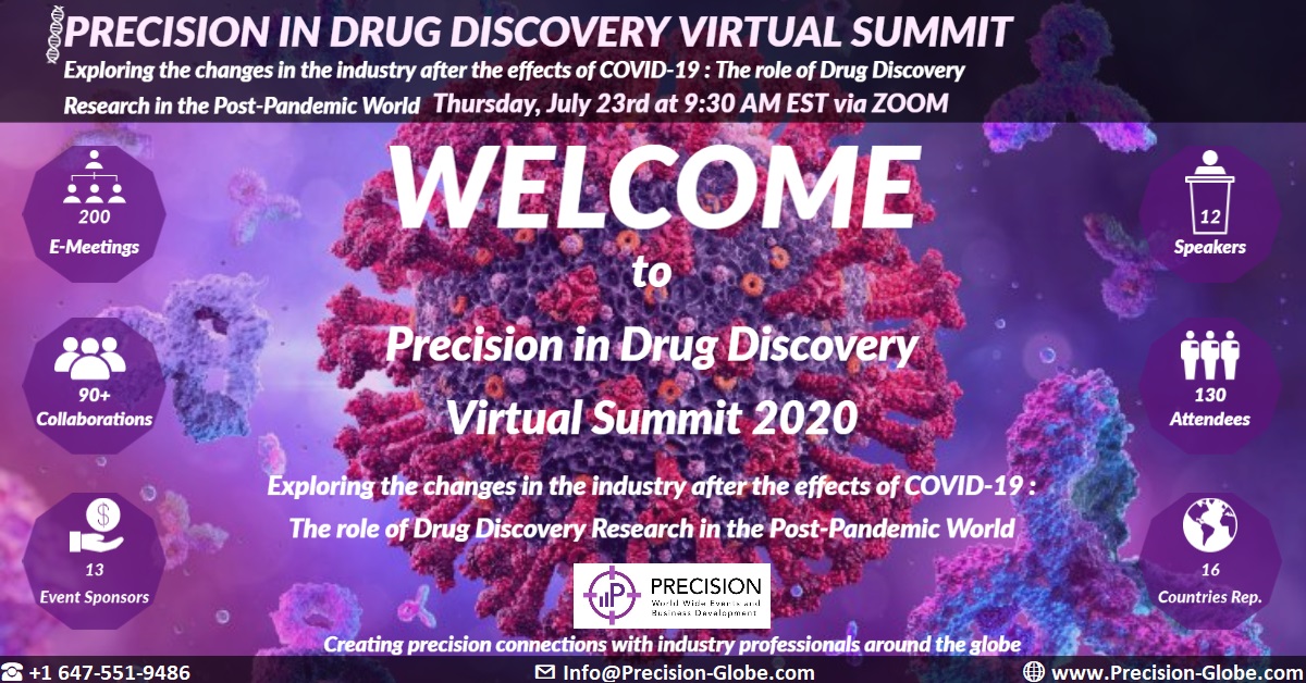 PrecisionEvolu1's tweet photo. We are About to go LIVE! #VirtualPDDP
We welcome all our attendees at Virtual Precision in Drug Discovery & Preclinical Summit. This Summit will be bringing 11 Keynote Speakers and a great Panel Discussion to cap off the day!
#PrecisionEvents #vaccine #VirtualPDDP
#DrugDiscovery https://t.co/skL3enHqGc