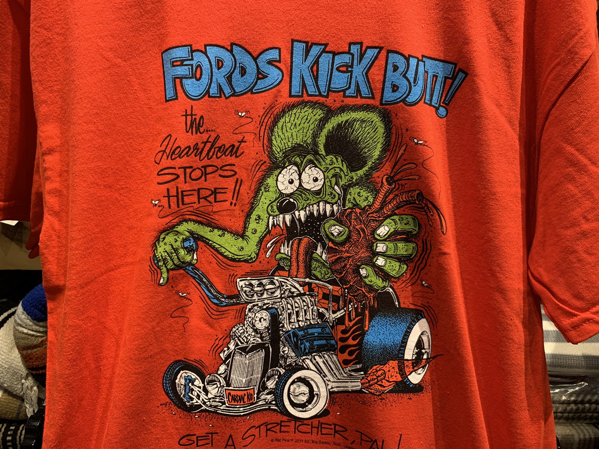 Twitter 上的 Outside Kawasaki Rat Fink Kick Butt Tee Shirts Size M L Price 3900 Tax 赤tシャツに 心臓を握りしめる レッドフィンク ハードです Ratfink ラットフィンク 汗かき ネズミ キャラクター アメリカ Tシャツ インポート セレクトショップ