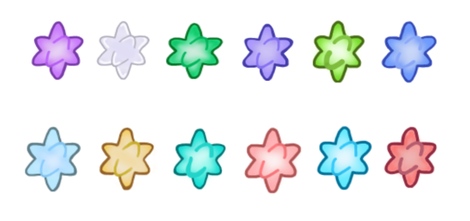 So we now have some new and amazing bit badges inspired by the animal crossing star fragments made by the wonderful <a href="/ChocVertigo/">Becca 🐾</a> so go show her some love 💕