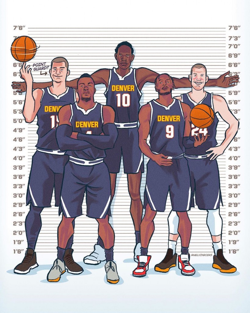 The Denver Nuggets just started the tallest lineup in NBA history, This is  the Loop