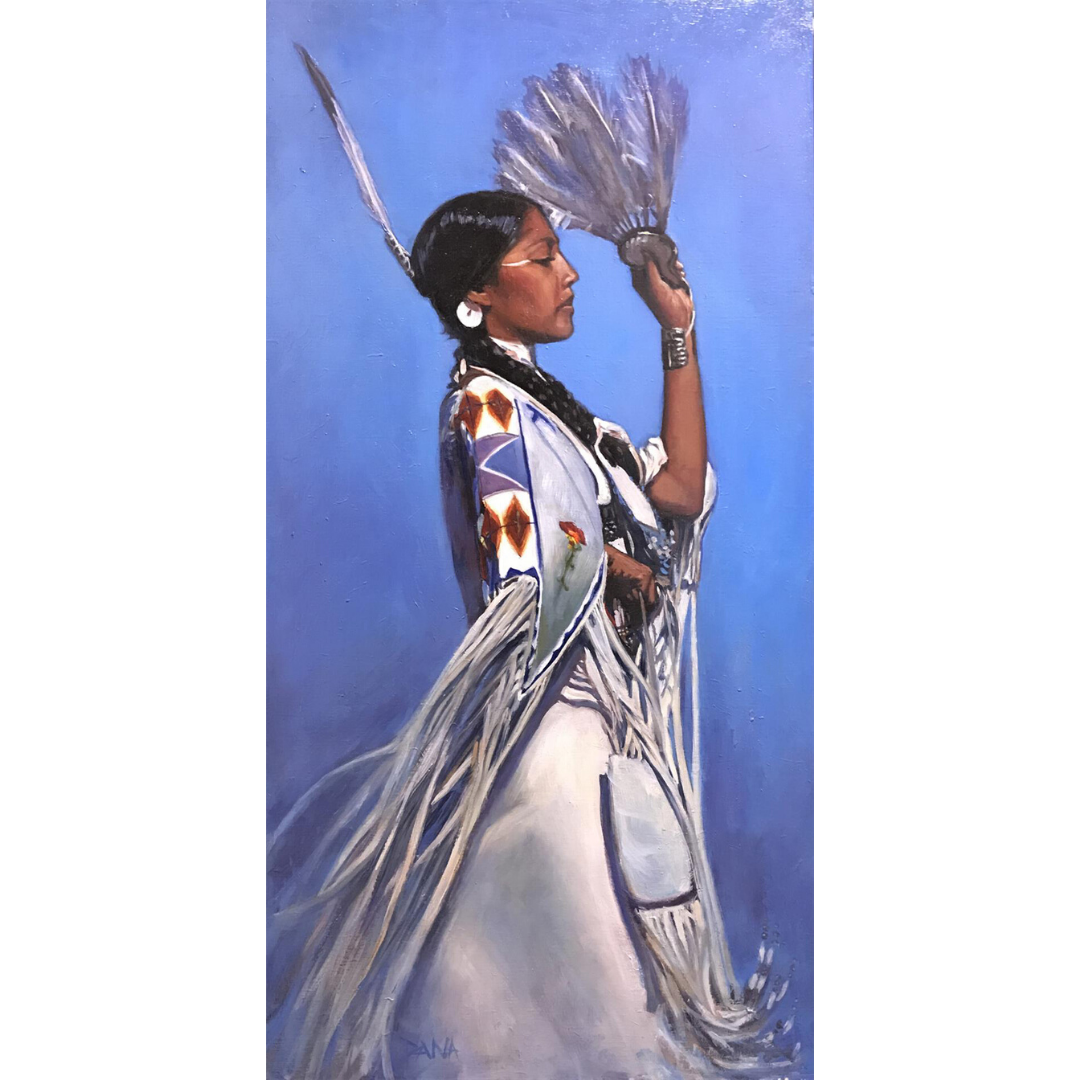 Amwomenartists's tweet photo. Feather Fan Dancer by Dana Lombardo in Making Their Mark: American Women Artists at the Booth Museum. #womenartists #AWABooth #BoothMuseum #artexhibition #oilpainting #oil https://t.co/JBsWgIq2Sv