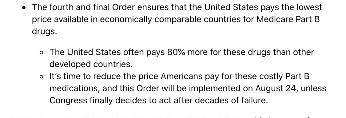 Not only has the White House not released it, they’ve already changed the story about what happens next. Trump said it would be up to  @PhRMA to come up w a plan to lower prices. Tonight WH shifts accountability to Congress to “finally decides to act after decades of failure.” 2/2