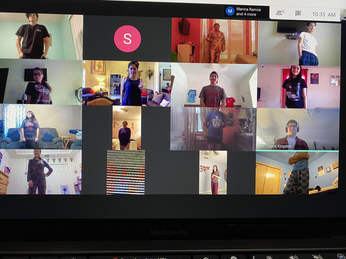 SPHSBand's tweet photo. An AMAZING start to our Virtual Summer Band Camp!!! Thank you to our incredible PDB students for working hard remotely!!! Today was “Pajama Day”
#PDB
#PioneerPride
#VirtualBandPractice https://t.co/7iS5chuAXQ