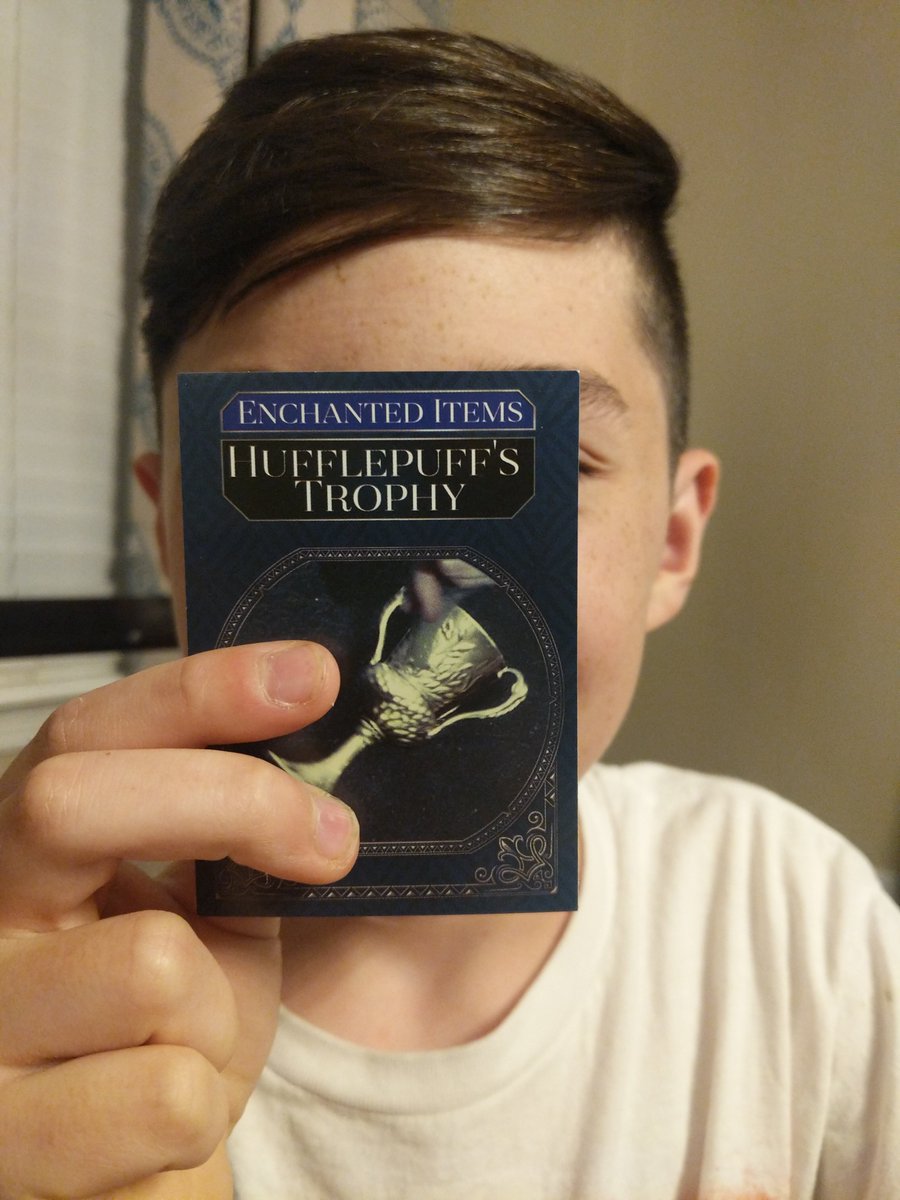 Hey <a href="/SpinMaster/">Spin Master</a>, did you know that it is actually Hufflepuff's Cup and not trophy? Information courtesy of my 11-year-old.

#boymom #harrypotter #hedbanz #hufflepuff